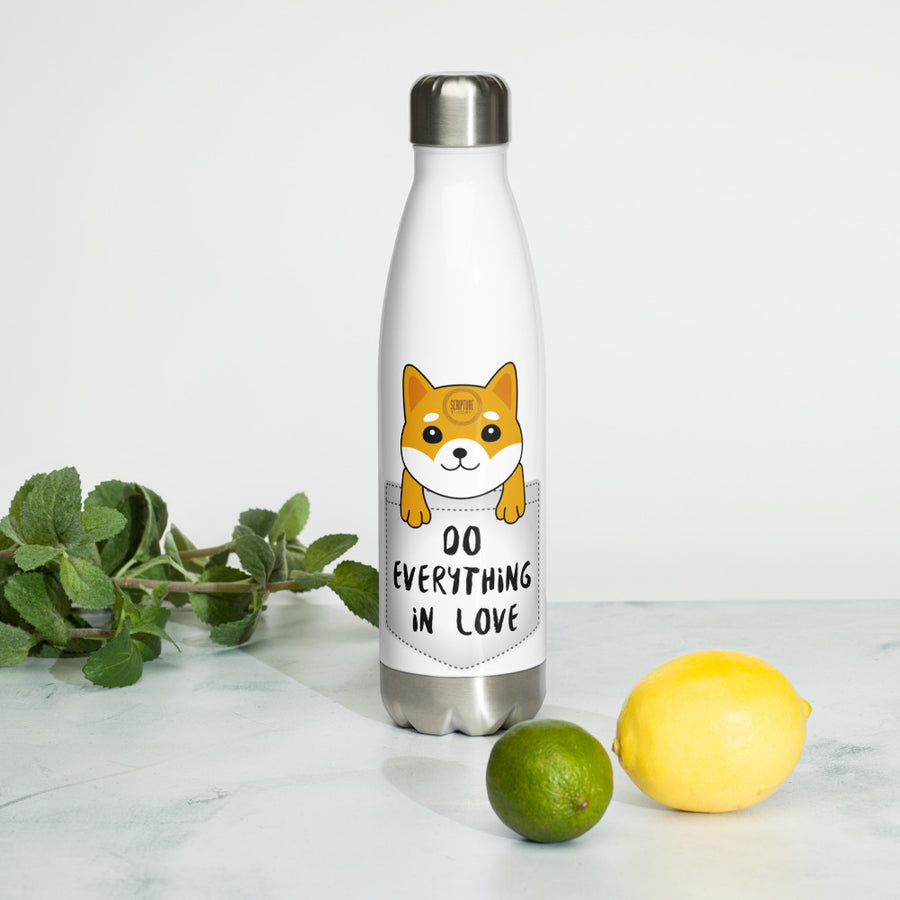 Love Stainless Steel Water Bottle