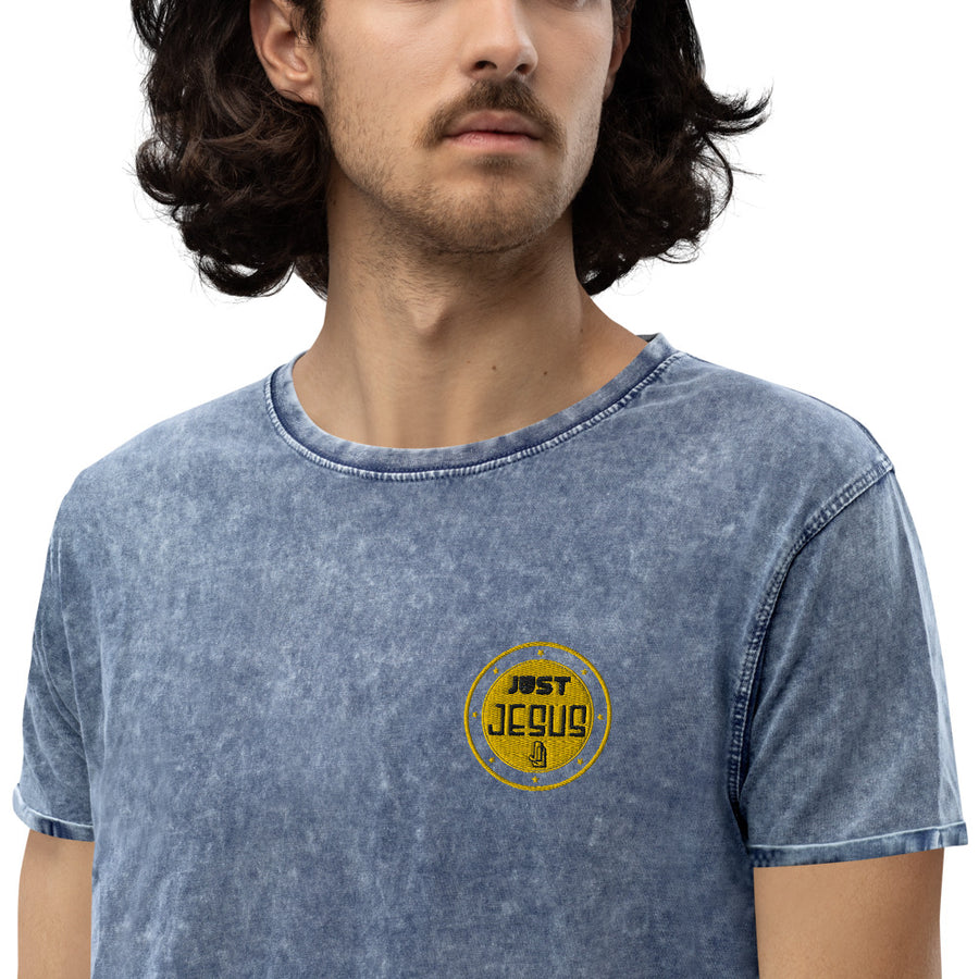 Just Jesus Men's Denim T-Shirt